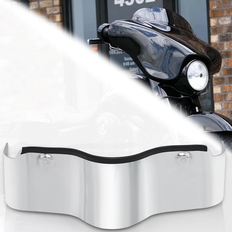 VPZMT Chrome Batwing Outer Fairing Lower Trim Skirt for Harley Davidson Touring Street Glide FLHX 2006-2013, Electra Glide FLHT 1996-2013 - Image 4